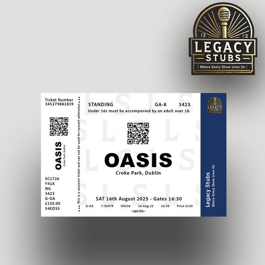 Oasis Souvenir Ticket