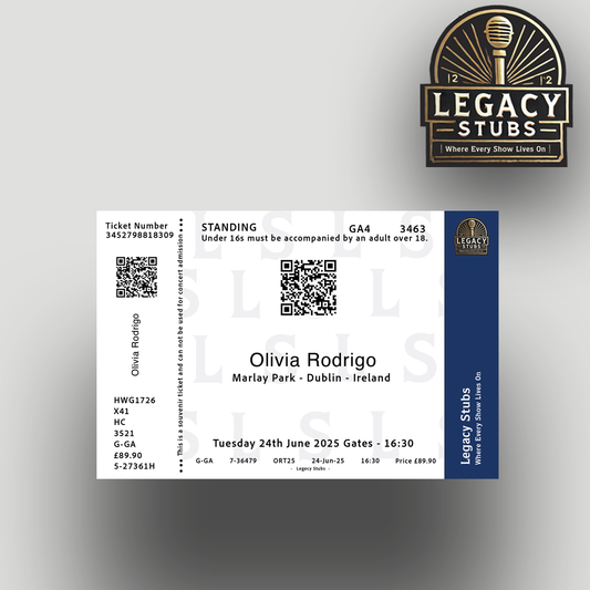 Olivia Rodrigo Souvenir Ticket